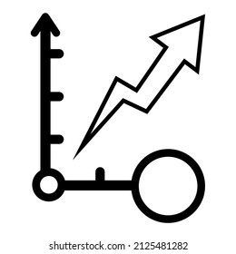 Illustration Vector Graphic of Stock Chart Icon