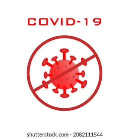 illustration vector graphic of stop corona virus. fit for social media, banner, flyer, illustration, etc.