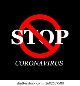 Illustration Vektorillustration-Grafik des Stoppschildes von Coronavirus perfekt für Werbung und Warnung