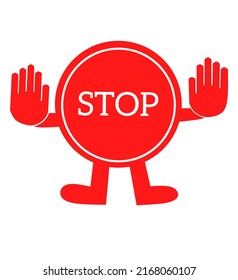 Illustration vector graphic of stop sign, warning, symbol