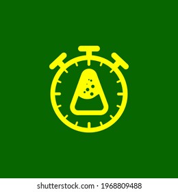 Illustration vector graphic of stopwatch alchemy logo . perfect for logo alchemy company,logo of pharmacies, pharmaceutical companies, etc.