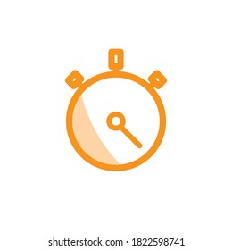 Ilustración Vector gráfico del icono de cronómetro. Ajustar para velocidad, cuenta atrás, intervalo, contador, etc.