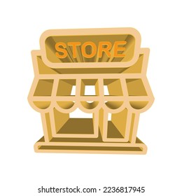 Illustration Vector graphic of store icon. Fit shop, market, business, store etc.