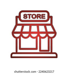 Illustration Vector graphic of store icon. Fit shop, market, business, store etc.