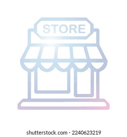 Illustration Vector graphic of store icon. Fit shop, market, business, store etc.