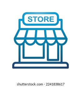Illustration Vector graphic of store icon. Fit shop, market, business, store etc.