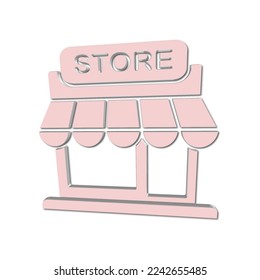 Illustration Vector graphic of store icon. Fit shop, market, business, store etc.