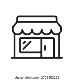 Ilustración Vector gráfico de Storefront línea icono