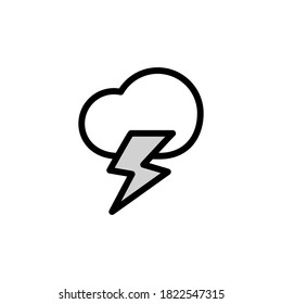 Ilustración Gráfico vectorial del icono de tormenta