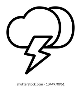 Illustration Vector graphic of  storm icon