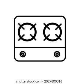 Illustration vector graphic of stove.