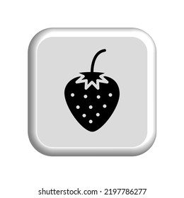 Illustration Vector graphic of Strawberry fruit icon. Fit for vitamin, organic, healthy, vegan, juice etc.