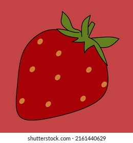 Illustration vector graphic of strawbery
