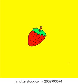 Illustration, Vektorgrafik von Strowbeeren, frisch, für Nährstoffe geeignet