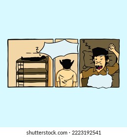 Gráfico vectorial de ilustración "LIBROS ESTUDIANTES O DISEÑO DE COMICS 3" se puede usar para hacer libros o historietas y globos de texto disponibles para agregar texto
