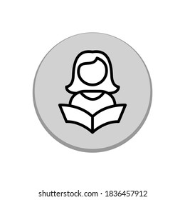 Illustration Vector graphic of student icon