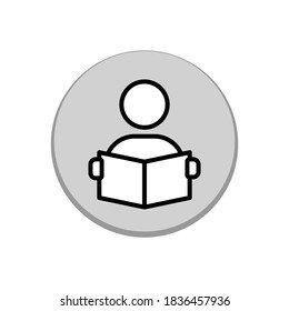 Illustration Vector graphic of student icon