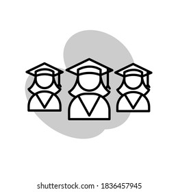 Illustration Vector graphic of student icon