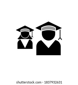 Ilustración Gráfico vectorial del icono del estudiante 