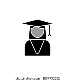 Ilustración Gráfico vectorial del icono del estudiante 