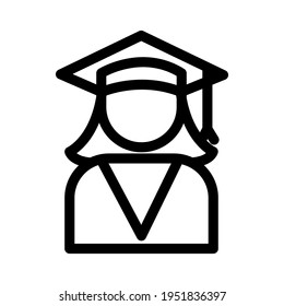 Illustration Vector graphic of student icon