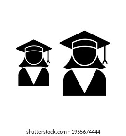 Ilustración Gráfico vectorial del icono del estudiante