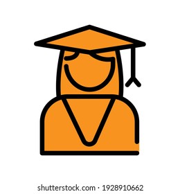 Ilustración Gráfico vectorial del icono de estudio