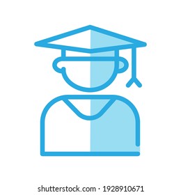 Ilustración Gráfico vectorial del icono de estudio