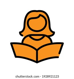 Ilustración Gráfico vectorial del icono de estudio
