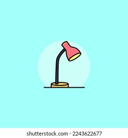 Vektorgrafik von Studienlampen-Symbol perfekt für Logo, Symbol, Design, Poster, Flyer und Werbung 