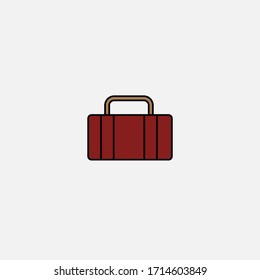 Gráfico vectorial de ilustración de maleta