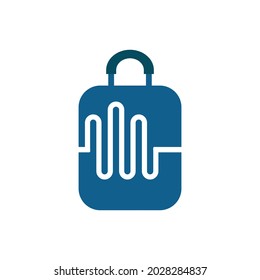 Illustration Vector Graphic of Suitcase Logo. Perfect to use for Technology Company