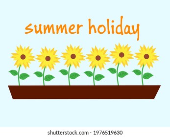 Illustration vector graphic of summer holiday, perfect for template and background.