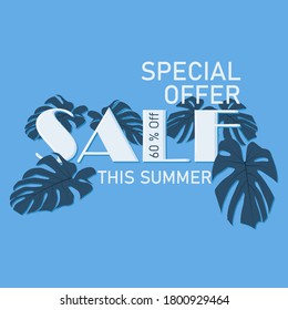 Illustration of vector graphic summer special sale