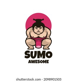 Illustration vector graphic of Sumo, good for logo design