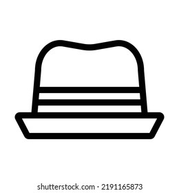 Illustration vector graphic of sun hat. Good for fashion apps, website projects and more.
