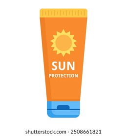 Illustration vector graphic of sun protection.  
Perfect for summer, beach, health, wellness, travel, adventure, tourism, outdoor, activity, etc. 