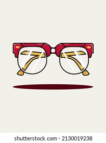Illustration vector graphic of Super Hero Glasses