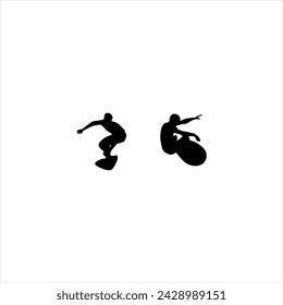 Illustration vector graphic of surf icon, white background