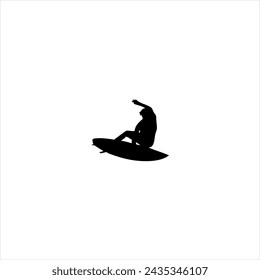 Illustration vector graphic of surfing icon