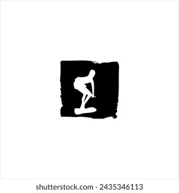 Illustration vector graphic of surfing icon