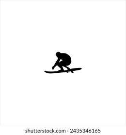 Illustration vector graphic of surfing icon