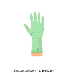Illustration vector graphic of surgical gloves isolated on white background. Good for template background, banner, poster, etc. Can be used with any background. Flat design. vector EPS10. 