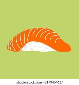 Illustration, Vektorgrafik von Sushi 