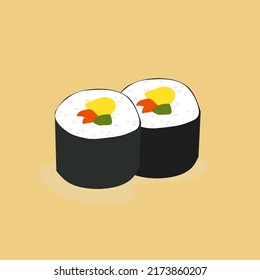 Illustration vector graphic of sushi 