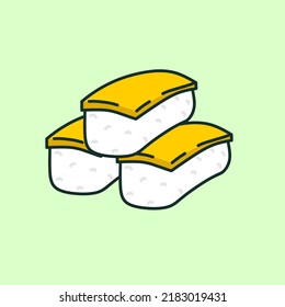 Gráfico vectorial de ilustración de sushi 