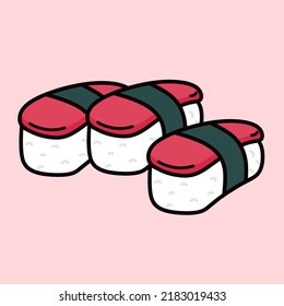 Gráfico vectorial de ilustración de sushi 