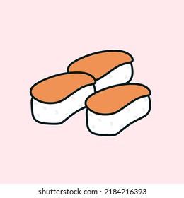 Illustration vector graphic of sushi 