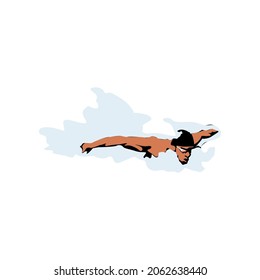 Illustration Vector Graphic of Swimming design