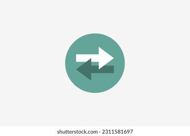 Illustration vector graphic of switch or change arrow. Good for icon or symbol